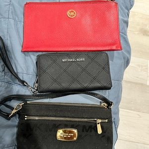 Lot of 3 Michael Kors wristlets. Great condition